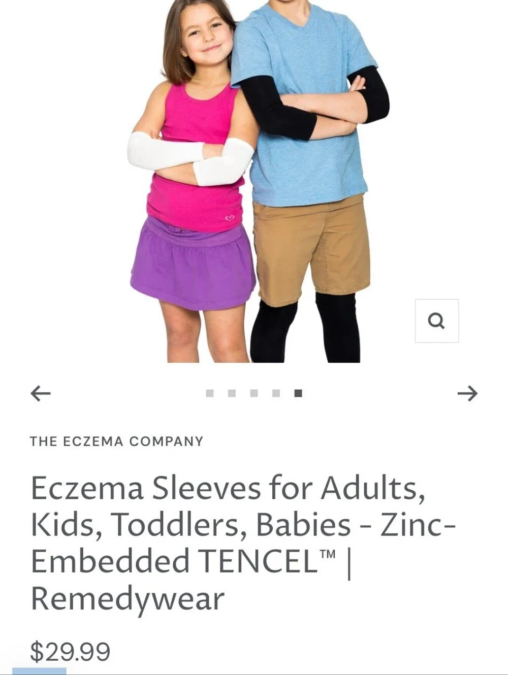 Remedywear Eczema Sleeves Size 2